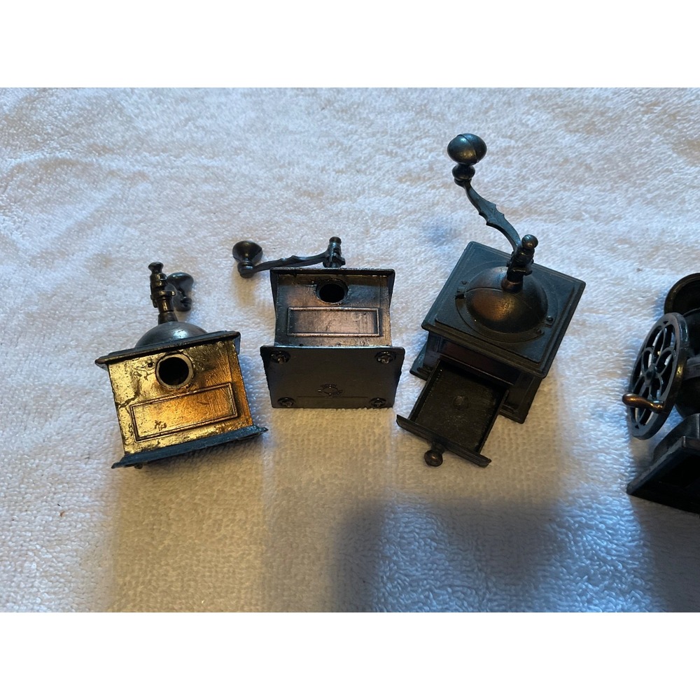 Lot 5 Die-Cast Pencil Sharpeners Minatures #9624 Coffee Mill, #8755 Grinder - Picture 3 of 10